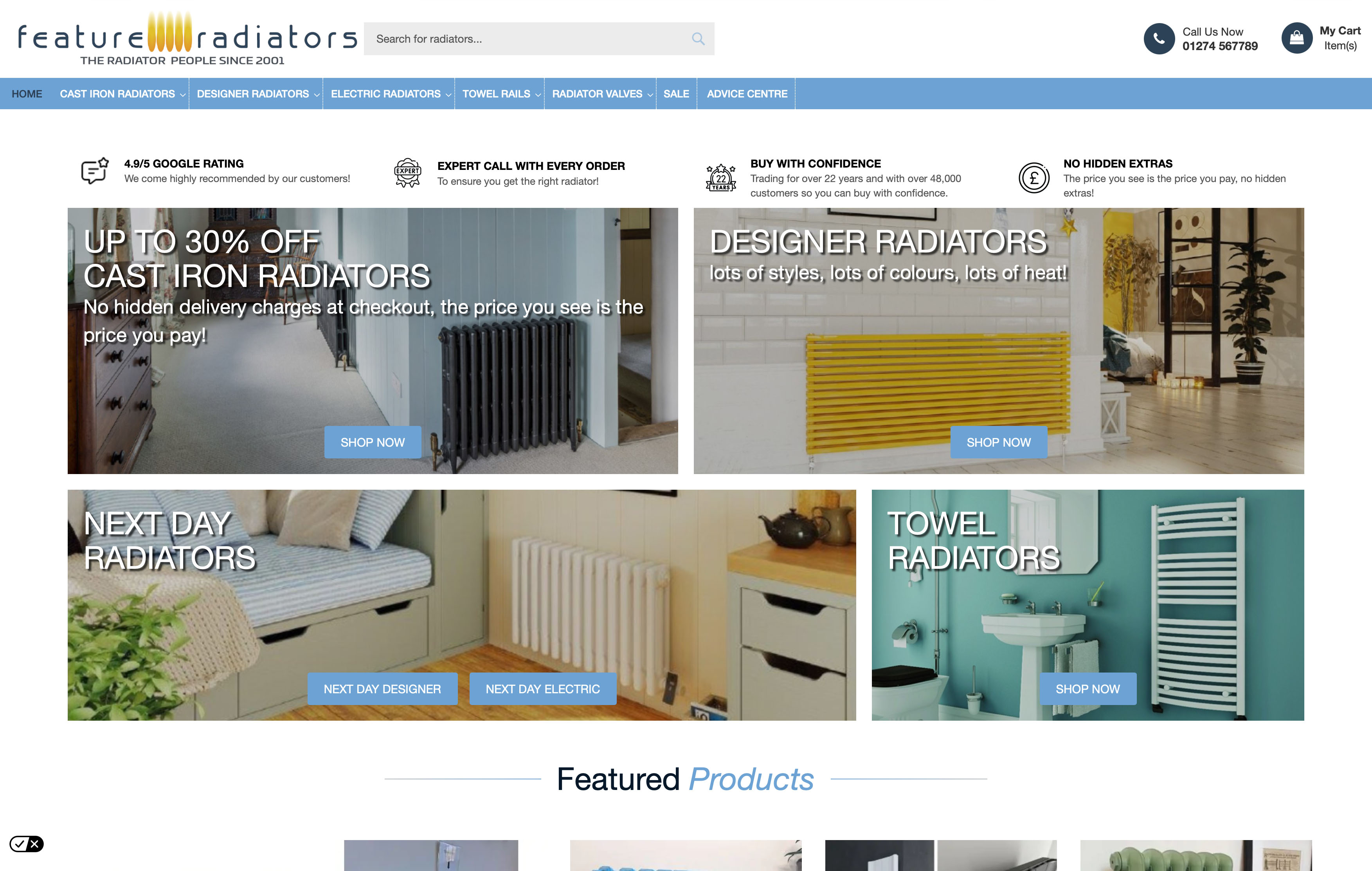 Feature Radiators